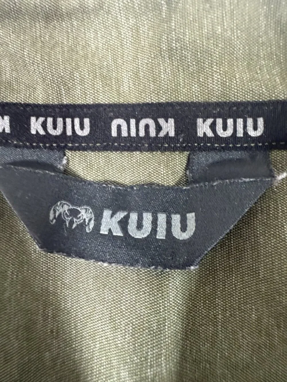 Kuiu Mens Shirt Performance Stretch Sz Large Outdoor Button Short Sleeve Green